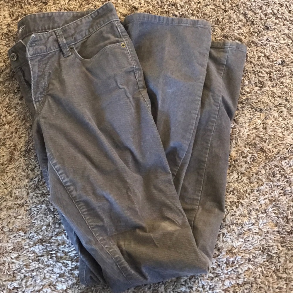 Gray corduroy pants